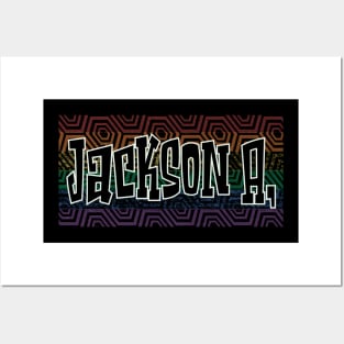 LGBTQ PATTERN AMERICA JACKSON Posters and Art